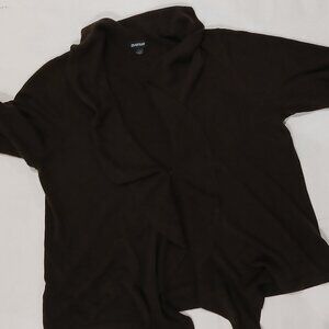 Avenue Brown Cardigan - Scalloped Opening Plus Size 22/24